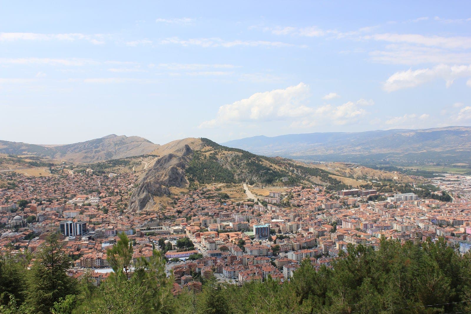 Ruins and landscape of ancient Comana Pontica near Tokat