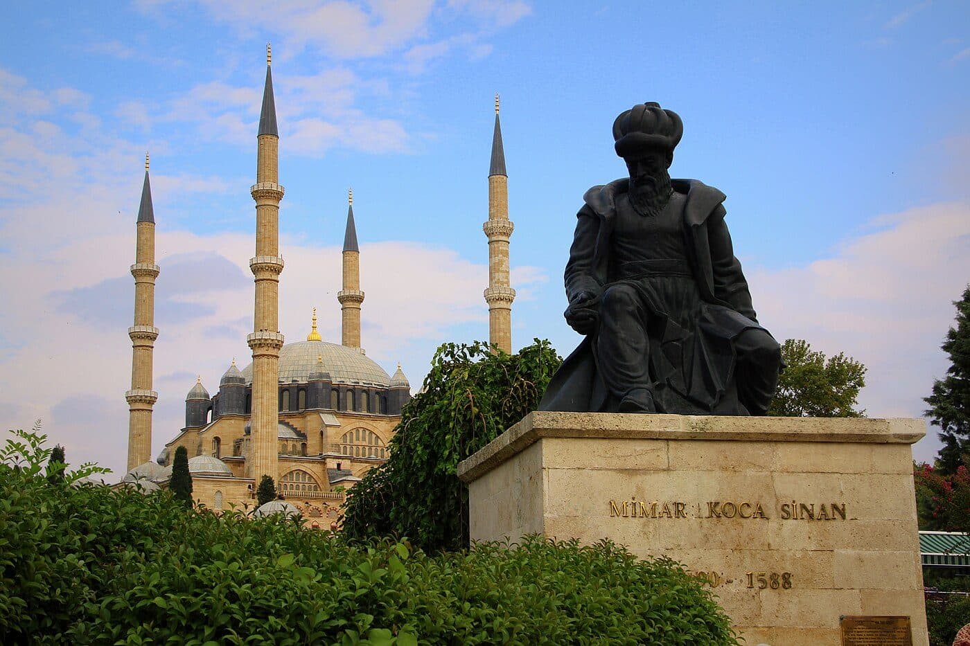 The Selimiye Mosque by Mimar Sinan rising above the city of Edirne
