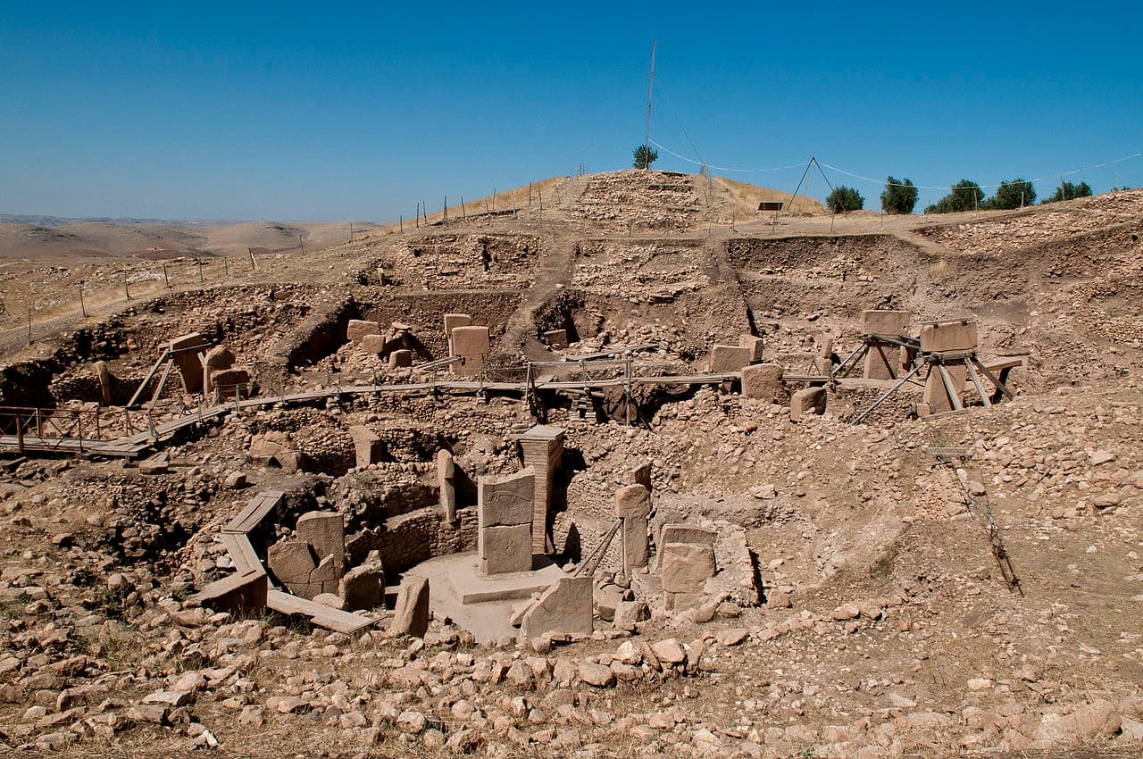 T-shaped pillars at Göbekli Tepe archaeological site