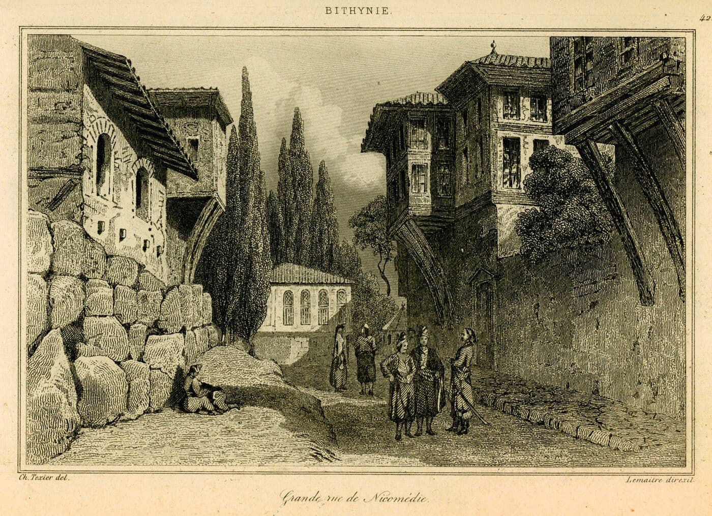 Archaeological remains in modern İzmit, site of ancient Nicomedia