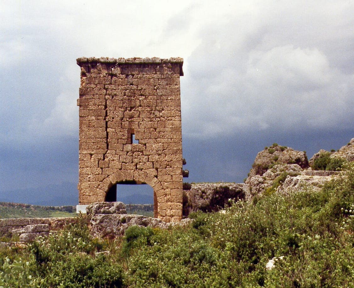 The fortified gateway of Sillyon on its dramatic hilltop