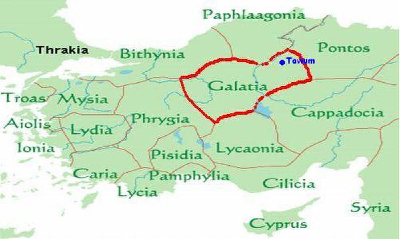 The mound at Buyuknefes marking the site of ancient Tavium in the central Anatolian plateau
